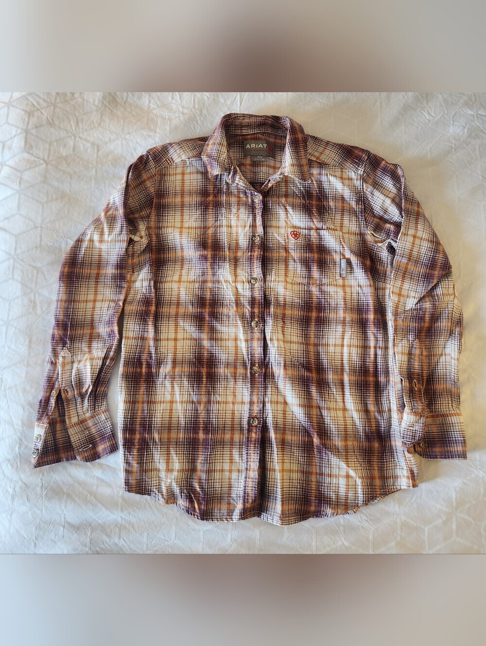 Women's Ariat FR Cat 2 Button Down Shirt Size Medium